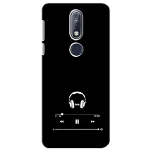 Чехол с картинками на черном фоне для Nokia 7 2018, 7.1 (Плеер)