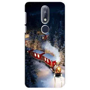 Силіконовий бампер на різдво для Nokia 7 2018, 7.1 (Потяг)