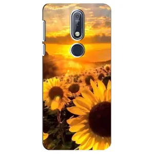 Чехол с Цветами для Nokia 7 2018, 7.1 (поле подсолнухов)