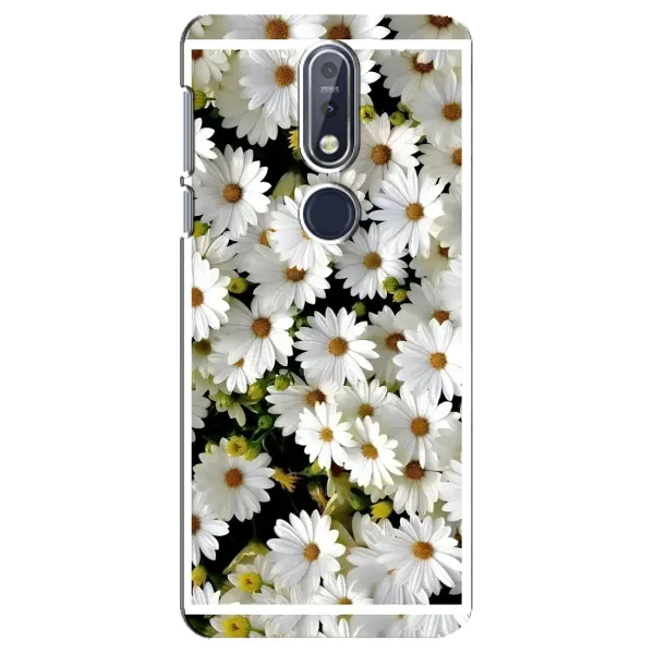 Чехол с рисунком «Рамка в ромашках» для Nokia 7.1 (2018) Чехол с рисунком «Рамка в ромашках» для Nokia 7.1 (2018)