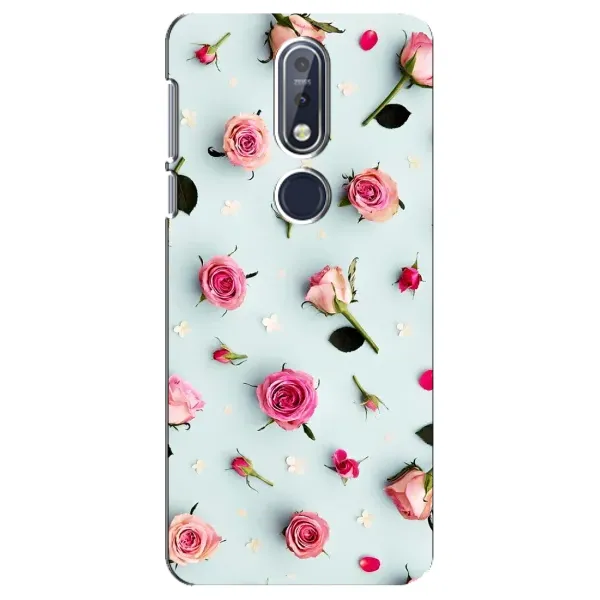 Чехол с рисунком «Разные цветы» для Nokia 7.1 (2018) Чехол с рисунком «Разные цветы» для Nokia 7.1 (2018)