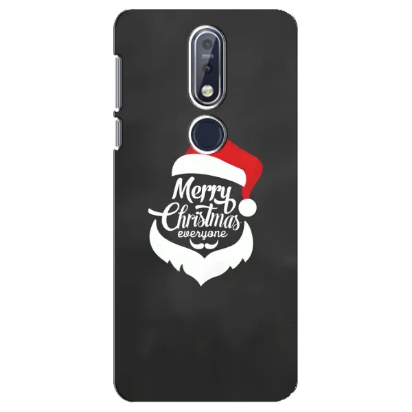 Чехол с рисунком «Санта Крисмас» для Nokia 7.1 (2018)