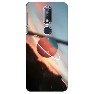Чохол (ТПУ) з планетами на Nokia 7 2018, 7.1 (Сатурн)