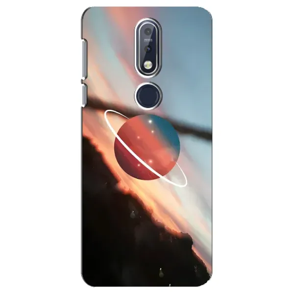 Чехол с рисунком «Сатурн» для Nokia 7.1 (2018)