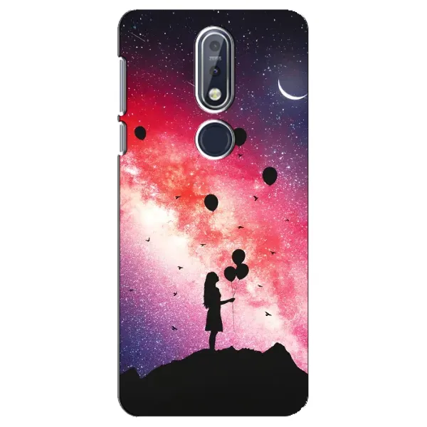 Чехол с рисунком «Шарики в небе» для Nokia 7.1 (2018) Чехол с рисунком «Шарики в небе» для Nokia 7.1 (2018)