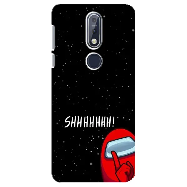 Чехол с рисунком «SHHHHH» для Nokia 7.1 (2018) Чехол с рисунком «SHHHHH» для Nokia 7.1 (2018)