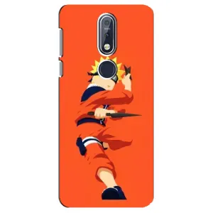 Чохли з принтом НАРУТО на Nokia 7 2018, 7.1 (Силует Наруто)