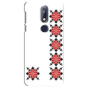 Силиконовый Чехол на Nokia 7 2018, 7.1 с картинкой Вышиванки (Силуэт вышиванки)