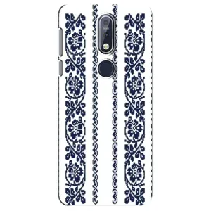 Силиконовый Чехол на Nokia 7 2018, 7.1 с картинкой Вышиванки (Синяя вышиванка)