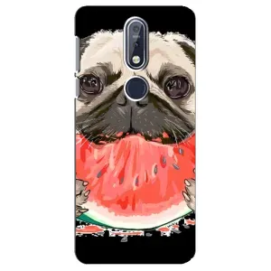 Чехол (ТПУ) Милые собачки для Nokia 7 2018, 7.1 (Смешной Мопс)
