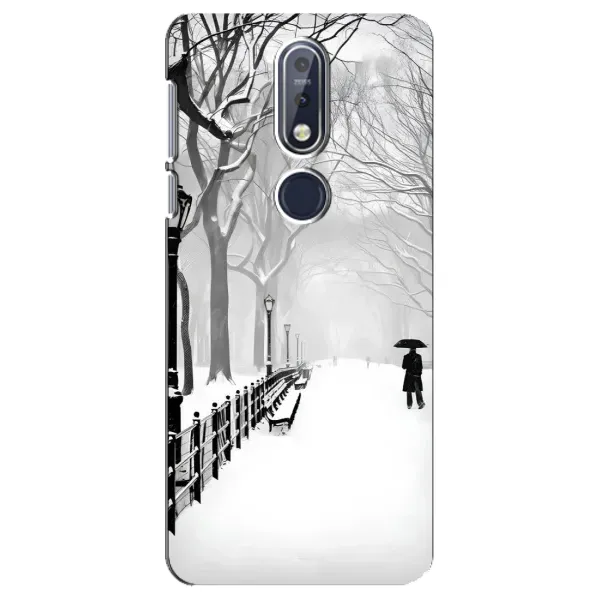 Чехол с рисунком «Снегом замело» для Nokia 7.1 (2018) Чехол с рисунком «Снегом замело» для Nokia 7.1 (2018)