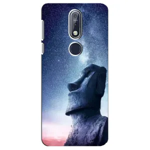 Силиконовые Чехлы (смешные стикеры) для Nokia 7 2018, 7.1 (Статуя)