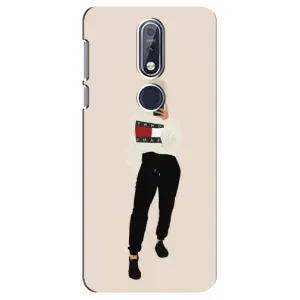 Силиконовый Чехол на Nokia 7 2018, 7.1 с картинкой Стильных Девушек (Стильная)