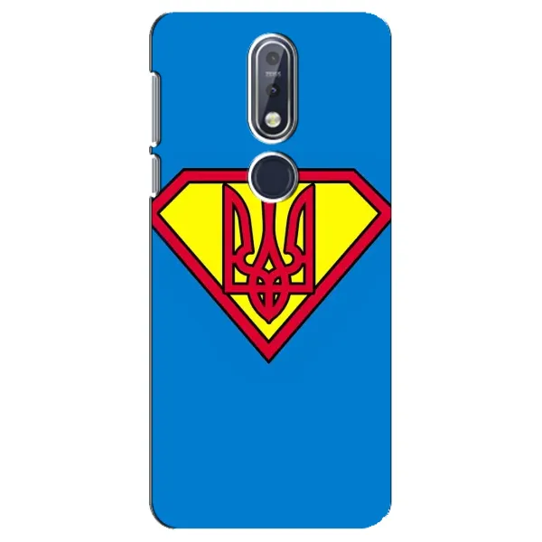Чехол с рисунком «Super - Герб» для Nokia 7.1 (2018) Чехол с рисунком «Super - Герб» для Nokia 7.1 (2018)