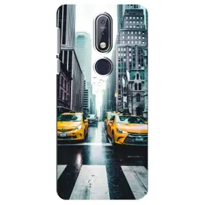 Силиконовый бампер (Работники) на Nokia 7 2018, 7.1 (Такси)