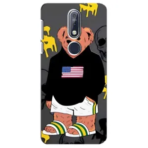 Чехлы Мишка Тедди для Нокиа 7.1 (Teddy USA)