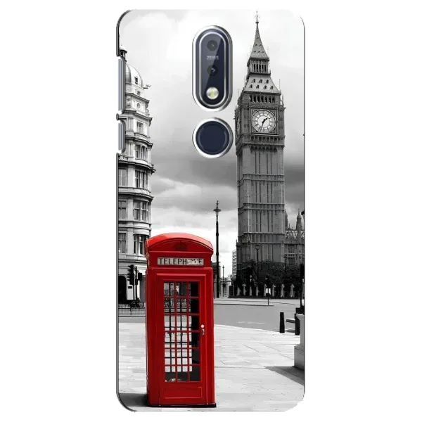 Чехол с рисунком «TELEPHONE» для Nokia 7.1 (2018) Чехол с рисунком «TELEPHONE» для Nokia 7.1 (2018)