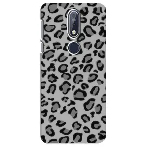 Чехол с леопардовым принтом на Nokia 7 2018, 7.1 (Темный леопрад)