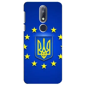 Чехол с Украинской символикой на Нокиа 7.1 (Украина это Европа)