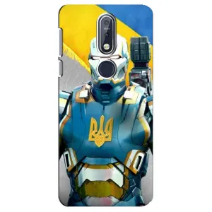 Силиконовый Чехол на Nokia 7 2018, 7.1 (Я-Украина) (Украинский робокоп)