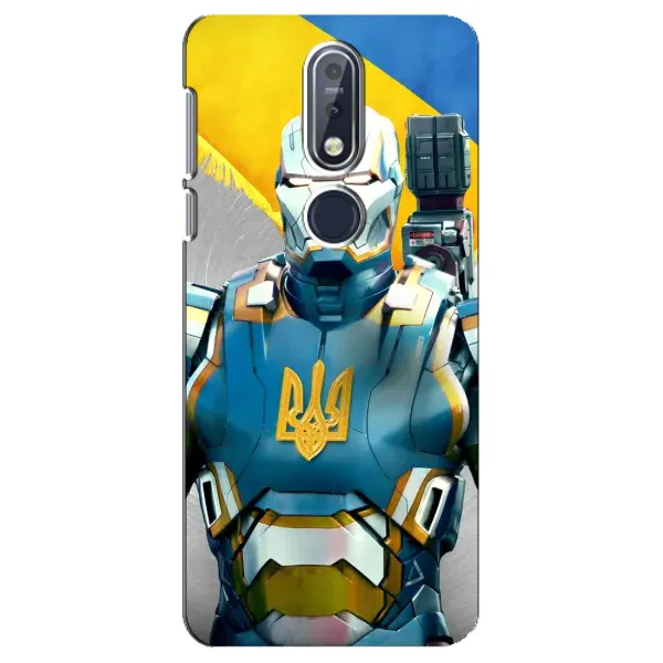 Чехол с рисунком «Украинский робокоп» для Nokia 7.1 (2018) Чехол с рисунком «Украинский робокоп» для Nokia 7.1 (2018)