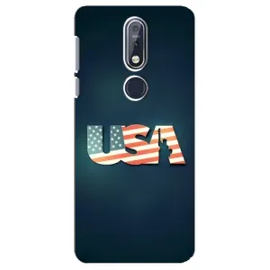 Чехол с рисунком «USA» для Nokia 7.1 (2018)