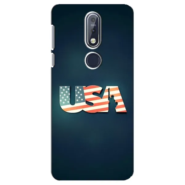 Чехол с рисунком «USA» для Nokia 7.1 (2018) Чехол с рисунком «USA» для Nokia 7.1 (2018)