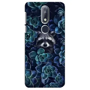 Силиконовый Чехол с Енотами на Nokia 7 2018, 7.1 (В цветах)