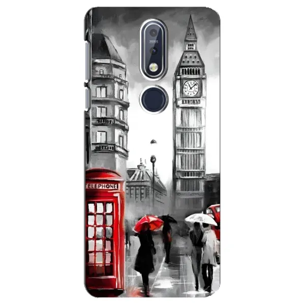 Чехол с рисунком «Вид на Биг Бен» для Nokia 7.1 (2018) Чехол с рисунком «Вид на Биг Бен» для Nokia 7.1 (2018)