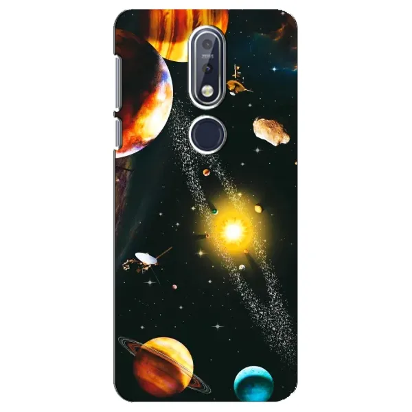 Чехол с рисунком «Вид с космоса» для Nokia 7.1 (2018)