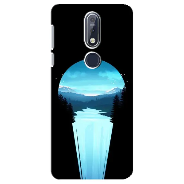 Чехол с рисунком «Синий Водопад» для Nokia 7.1 (2018) Чехол с рисунком «Синий Водопад» для Nokia 7.1 (2018)