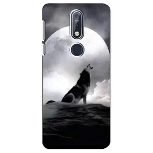 Чехол с Волком на Nokia 7 2018, 7.1 (Волк и луна)