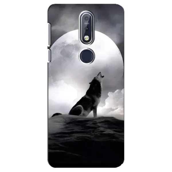 Чехол с рисунком «Волк и луна» для Nokia 7.1 (2018) Чехол с рисунком «Волк и луна» для Nokia 7.1 (2018)
