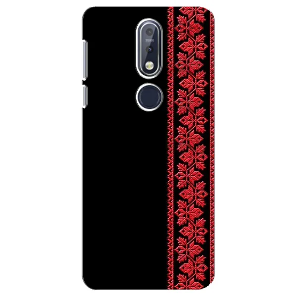 Чехол с рисунком «Вышиванка на черном» для Nokia 7.1 (2018) Чехол с рисунком «Вышиванка на черном» для Nokia 7.1 (2018)