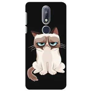 Чехол на тематику: Коты для Nokia 7.1 (2018) (Взгляд кота)