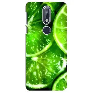 Чохол з зображенням смачної їжі для Nokia 7 2018, 7.1 (Яскравий Лайм)