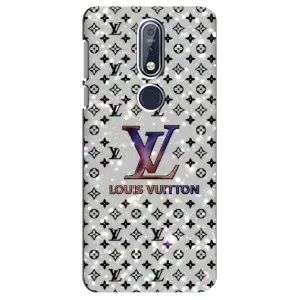 Чехол Стиль Louis Vuitton на Nokia 7 2018, 7.1 (Яркий LV)
