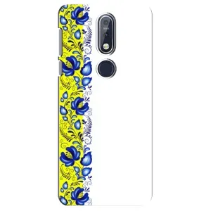 Силиконовый Чехол на Nokia 7 2018, 7.1 с картинкой Вышиванки (Желто-синяя вышиванка)