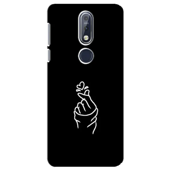 Чехол с рисунком «Знак Сердечка» для Nokia 7.1 (2018)