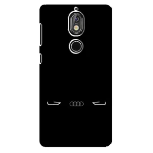 Силіконовий бампер з картинкою машини на Nokia 7 (Сілует Audi)