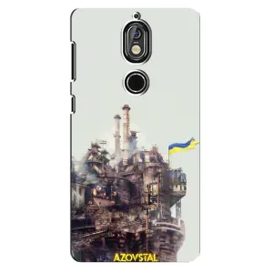 Чехлы на военную тематику для Nokia 7 (Азовсталь)