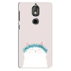 Чехол на тематику: Коты для Nokia 7 (Белый котик)