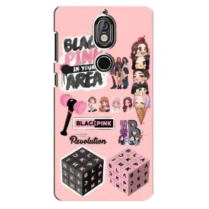 Чехлы с картинкой для Nokia 7 (BLACK PINK коллаж)
