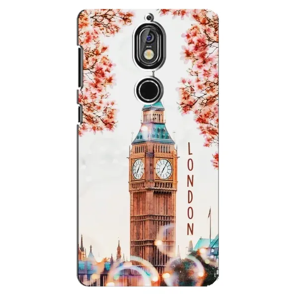 Чехол с рисунком «Часы Лондон» для Nokia 7