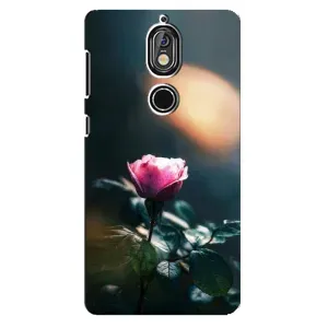 Чохли з принтом Троянд для Nokia 7 (Квітка нічна)