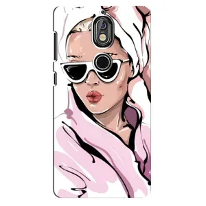 Чехол с картинкой Модные Девчонки Nokia 7 (Девушка в халате)