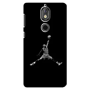 Силиконовый Чехол Nike Air Jordan на Нокиа 7 (Джордан)
