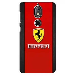 Силіконовий бампер з картинкою машини на Nokia 7 (Ferrari Logo)