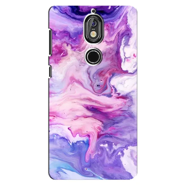 Чехол с рисунком «Фиолетовый мрамор» для Nokia 7 Чехол с рисунком «Фиолетовый мрамор» для Nokia 7