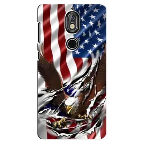 Чехол Флаг USA для Nokia 7 (Флаг USA)